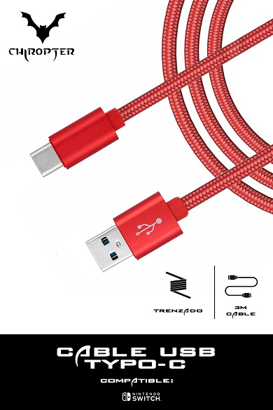 Cable Carga Consola USB (Tipo C) [Accesorio Switch]